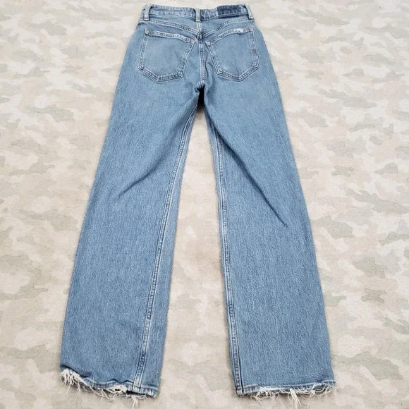 Abercrombie and Fitch Jeans Womens 26/2 Blue Pockets Denim Medium Wash - Picture 9 of 12